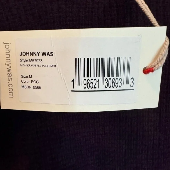 NWT Johnny Was Mishika Waffle Pullover Med Wool/Cashmere Purple Sweater - Picture 7 of 8